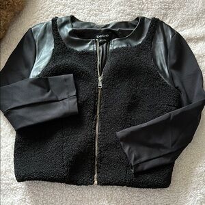 Bebe Black Zip Up Jacket